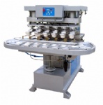 六色油盘转盘移印机